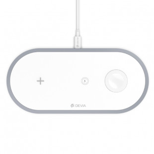Беспроводная зарядка Devia 3 in 1 Charger iPhone+watch+Earphone V4 W..