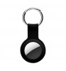 Чехол-брелок Devia Leather Key Ring для AirTag Black