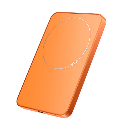 Внешний аккумулятор VLP Diamond Energy MagSafe, Qi2, 5000 mAh, 3A, USB-C Orange