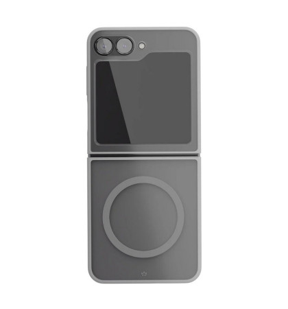 Чехол-накладка VLP Moon Сase MagSafe для смартфона Samsung Galaxy Z Flip 6 Grey