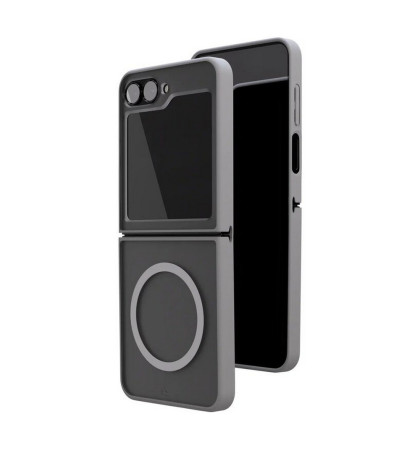 Чехол-накладка VLP Moon Сase MagSafe для смартфона Samsung Galaxy Z Flip 6 Grey