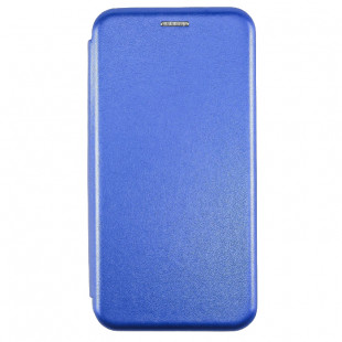 Книжка силиконовая основа боковая (Samsung Galaxy M21) Синяя