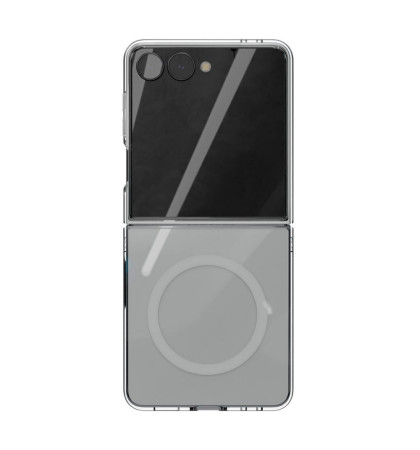 Чехол-накладка VLP Puro Case с MagSafe для Samsung Galaxy Z Flip 8 Transparent