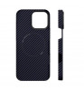 Чехол-накладка VLP Kevlar Сase with MagSafe для смартфона iPhone 16 Pro Dark Blue