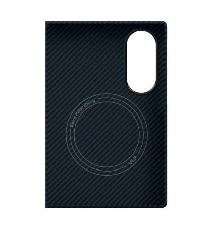 Чехол-накладка VLP Kevlar Case с MagSafe для Samsung Galaxy Z Fold 8 Blue