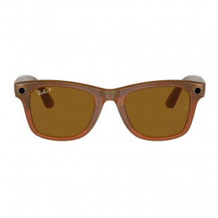 Умные очки Ray-Ban Meta Wayfarer RW4008 Shiny Caramel/Polar Brown