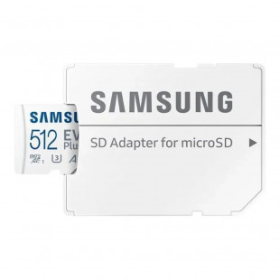 Карта памяти microSDXC Samsung EVO Plus MB-MC512SA + adapter 512Gb White