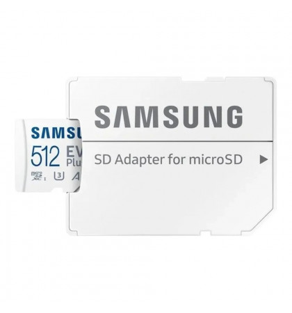 Карта памяти microSDXC Samsung EVO Plus MB-MC512SA + adapter 512Gb White