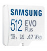 Карта памяти microSDXC Samsung EVO Plus MB-MC512SA + adapter 512Gb White
