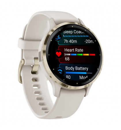 Умные часы Garmin Venu 3S Ivory/Soft Gold Buckle