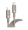 Дата-кабель VLP Force Line 100W USB-C + USB-C, 1.2m Natural Titanium