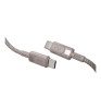 Дата-кабель VLP Force Line 100W USB-C + USB-C, 1.2m Natural Titanium