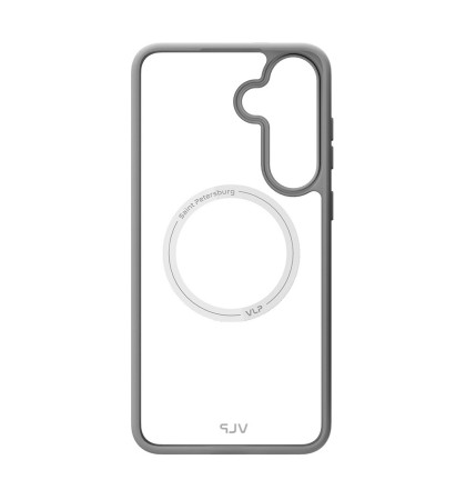 Чехол-накладка VLP Moon Case MagSafe для Samsung Galaxy S25 FE Grey