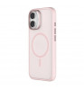 Чехол-накладка Comma Joy Elegant Magnetic Anti-Shock Case(Built-In Touch) для iPhone 17 Pink Purple