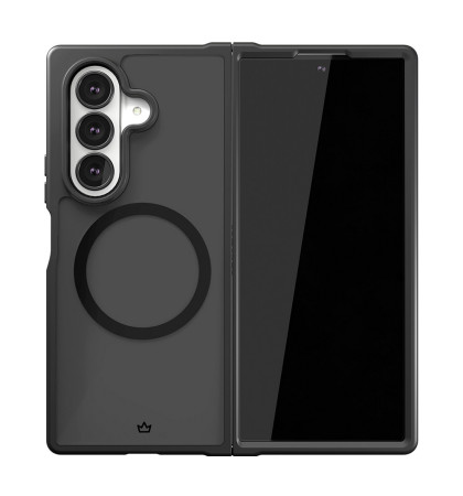Чехол-накладка VLP Moon Сase MagSafe для Samsung Galaxy Z Fold 7 Clear