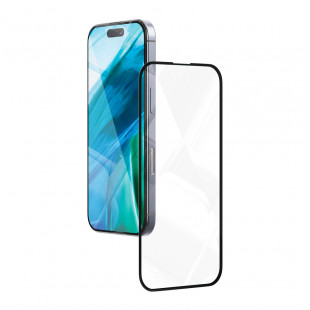 Защитное стекло Aluminosilicate-Glass 2.5D VLP для смартфона iPhone 15/16 Black