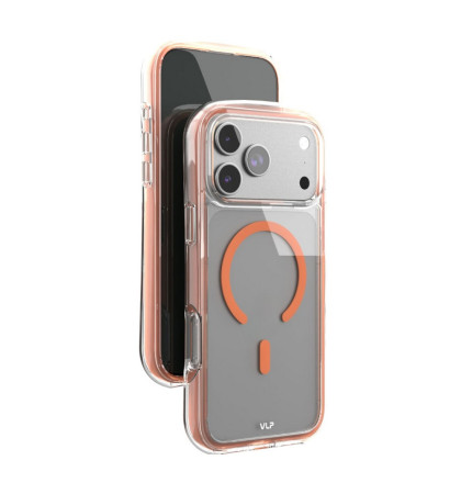 Чехол-накладка VLP Bubble Case with MagSafe для смартфона Apple iPhone 17 Pro Orange