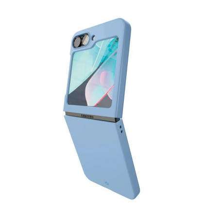 Чехол-накладка VLP Flex Сase для смартфона Samsung Galaxy Z Flip 6 Light Blue