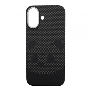 Чехол-накладка Comma Woven Series Kevlar Magnetic ShockProof Case(Panda) для iPhone 17 Black
