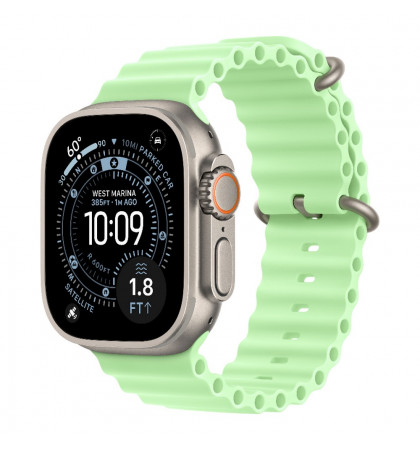 Умные часы Apple Watch Ultra 3 49mm Titanium Case with Ocean Band Natural/Neon Green