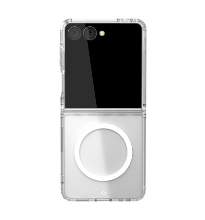 Чехол-накладка VLP Crystal Сase MagSafe для Samsung Galaxy Z Flip 7 Clear