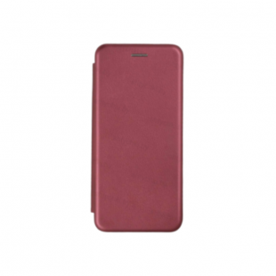 Книжка боковая основа силиконовая (Samsung Galaxy A22) Розовая