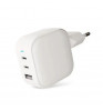 Сетевое зарядное устройство VLP G-Charge 65W 2xType-C+USB-A PD QC White