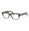 Умные очки Ray-Ban Meta Blayzer Optics RW7001 (Gen 2) Matte Transparent Ice Grey/Clear