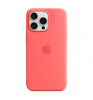 Чехол-накладка Apple Silicone Case with MagSafe для смартфона Apple iPhone 15 Pro Guava
