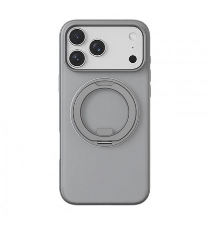 Чехол-накладка Comma Joy Elegant Magnetic 360 Rotating Stand Case для iPhone 17 Pro Titanium Grey