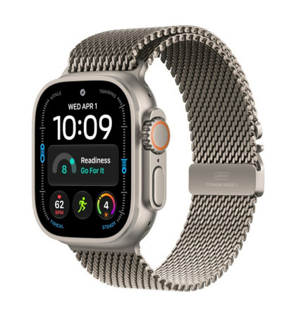 Умные часы Apple Watch Ultra 4 49mm Natural Titanium Case with Natural Milanese Loop M Natural Titanium