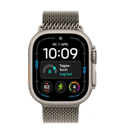 Умные часы Apple Watch Ultra 4 49mm Natural Titanium Case with Natural Milanese Loop M Natural Titanium