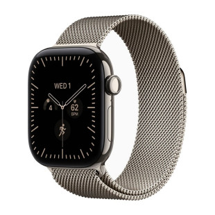 Умные часы Apple Watch Series 12 42mm Natural Titanium Case with Natural Milanese Loop Gray