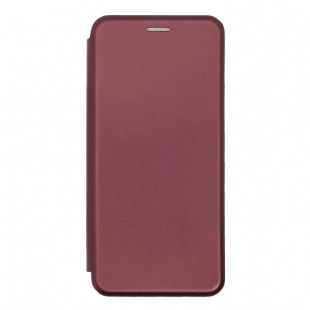 Книжка силиконовая основа боковая (Xiaomi Redmi 9A) Бордовая
