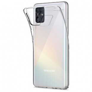 Накладка силиконовая плотная 1mm (Samsung A51) Прозрачная