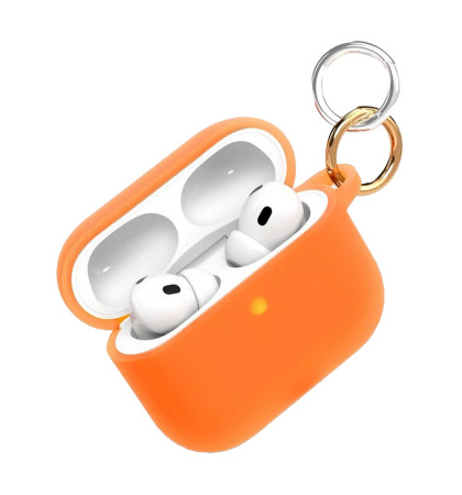 Чехол силиконовый VLP Charm Case для Apple AirPods Pro 3 Orange