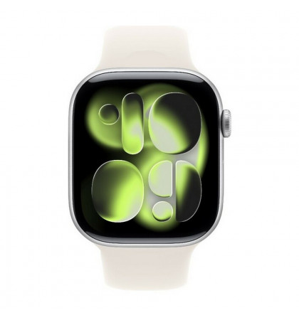 Умные часы Apple Watch Series 11 46mm Aluminum Case with Sport Band M/L Silver/Starlight