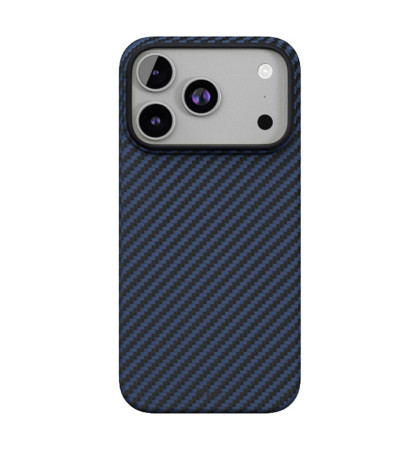 Чехол-накладка VLP Kevlar Case with MagSafe для смартфона Apple iPhone 17 Pro Blue