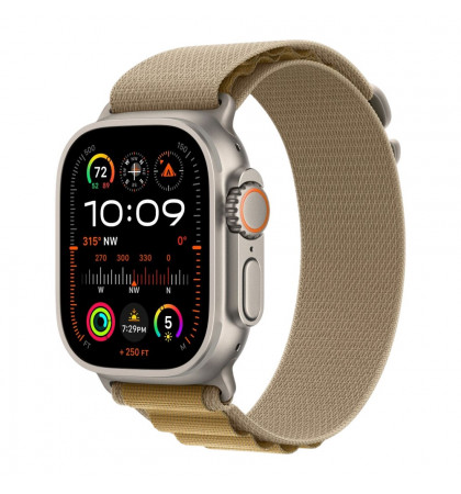 Умные часы Apple Watch Ultra 2 (2024) 49mm Titanium Case with Alpine Loop L Natural/Tan