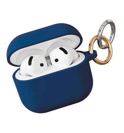 Чехол силиконовый VLP Charm Case Soft Touch для Apple AirPods 4 Dark Blue
