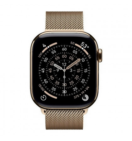 Умные часы Apple Watch Series 11 42mm Titanium Case with Milanese Loop Gold