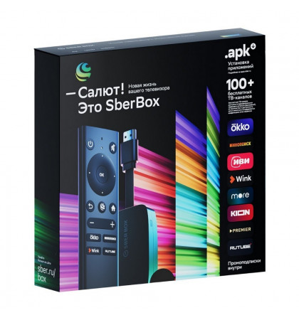 Медиаплеер Sber SberBox 4K SBDV-00004C Black