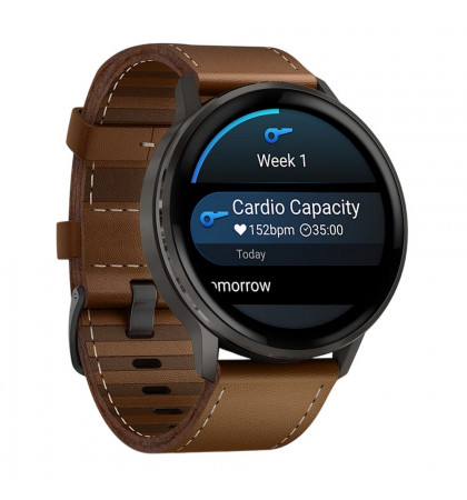 Умные часы Garmin Venu 4 45mm Black/Brown