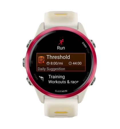 Умные часы Garmin Forerunner 570 42mm Bone Raspberry Mango