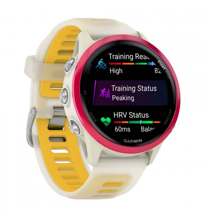 Умные часы Garmin Forerunner 570 42mm Bone Raspberry Mango