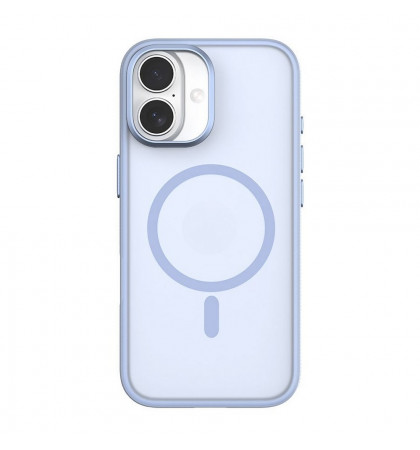 Чехол-накладка Comma Joy Elegant Magnetic Anti-Shock Case(Built-In Touch) для iPhone 17 Light Blue