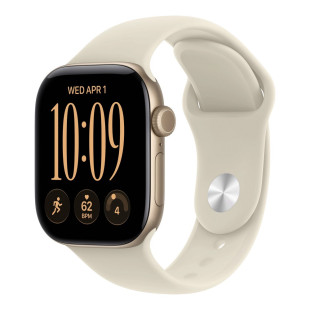 Умные часы Apple Watch Series 12 46mm Aluminium Case with Sport Band S/M Light Gold/Sand