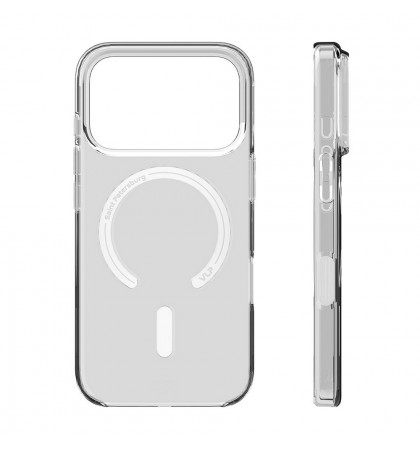 Чехол-накладка VLP Puro Case with MagSafe для смартфона Apple iPhone 17 Pro Max Transparent