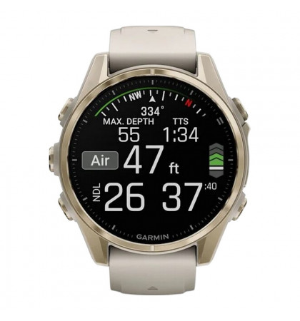 Умные часы Garmin Fenix 8 43mm Amoled Sapphire Soft Gold