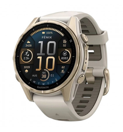 Умные часы Garmin Fenix 8 43mm Amoled Sapphire Soft Gold